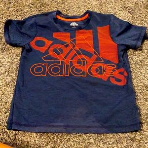 Adidas boys shirt size 6 blue orange